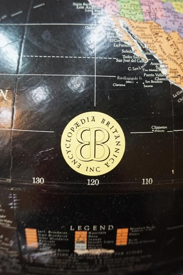 REPLOGLE社製 ヴィンテージ ブラックオーシャン グローブ / 地球儀