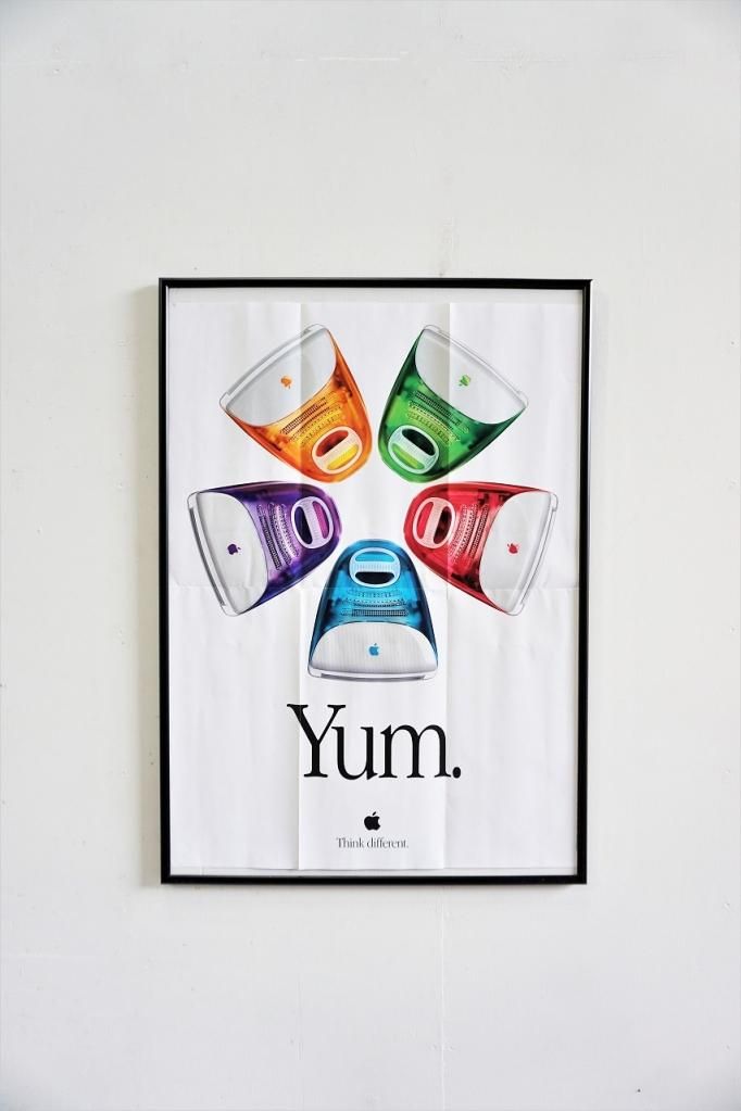 1990's ヴィンテージ iMac 額入り ポスター - アンティーク
