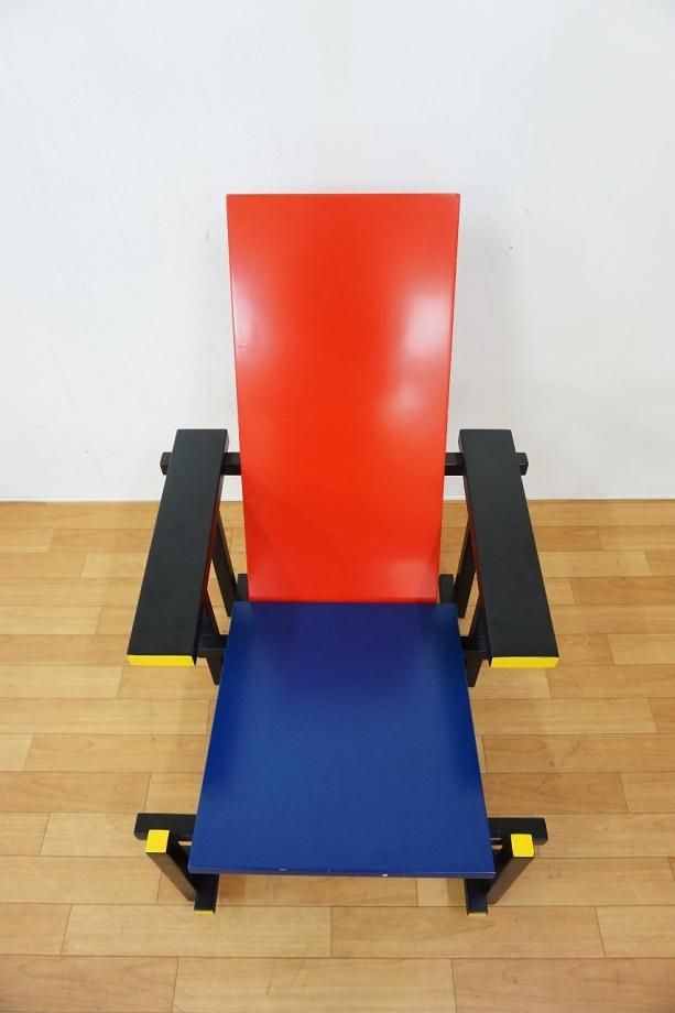 Gerrit Thomas Rietveld レッド＆ブルーチェア - アンティーク