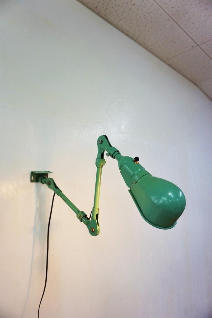 アンティーク　アームライト 1940-50's ヴィンテージ スウィングアーム ブラケットランプ