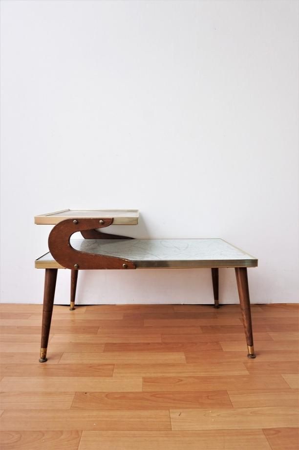 1950年代　ステップエンドテーブル　ロング　ヴィンテージ　ミッドセンチュリー 1950's ヴィンテージ ミッドセンチュリー ステップエンド