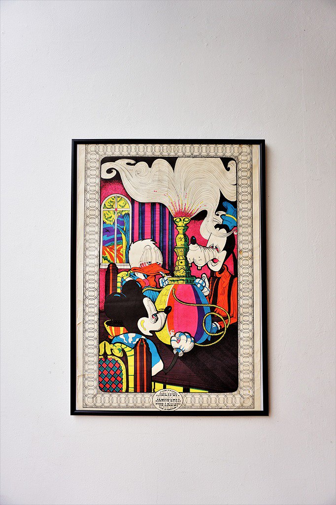 1972年 ビンテージ ブラックライトポスター ピノキオ パロディー エロ 