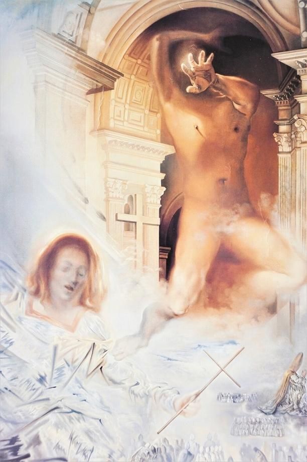 Salvador Dali 額入りポスター - アンティーク、ビンテージの