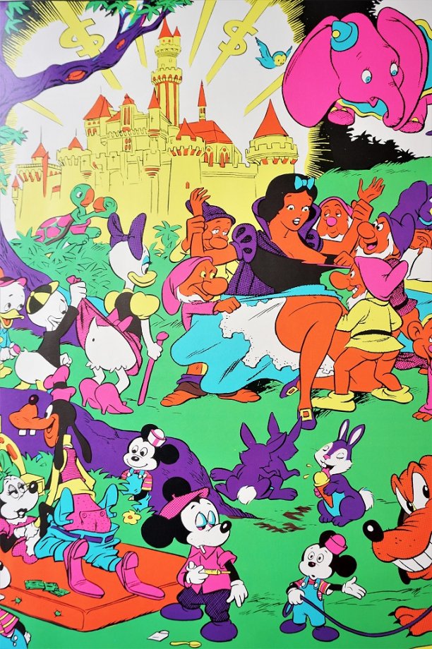 1960-70's ヴィンテージ The Disneyland Memorial Orgy 額入りポスター 