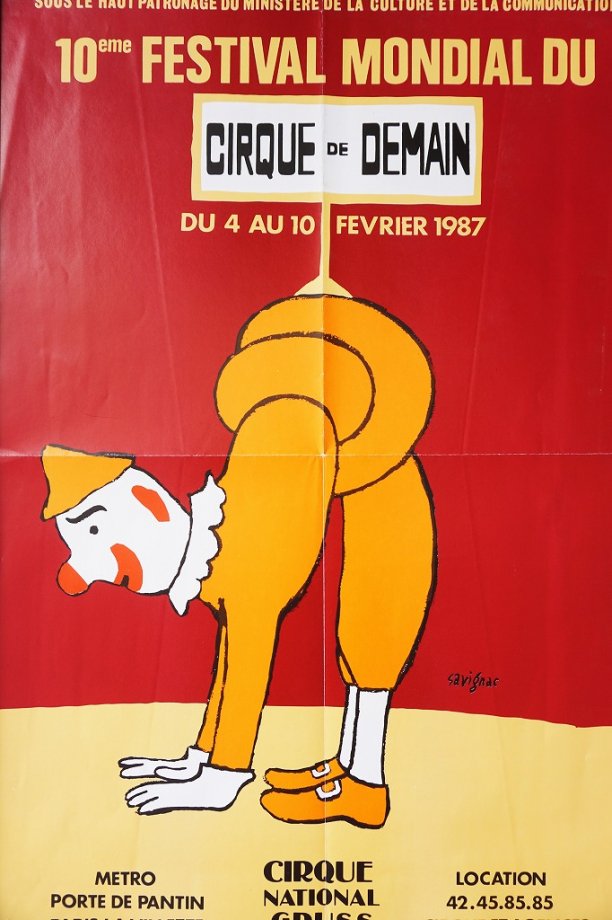 1980's Raymond Savignac 額入りポスター - アンティーク、ビンテージ