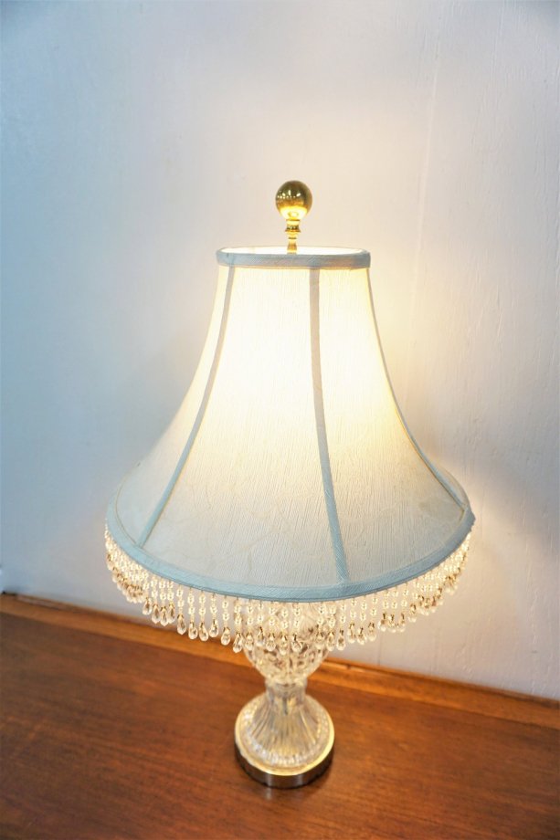 ○Vintage Glass Lamp 岩津硝子 ペンギン型 ランプ テーブル ライト 
