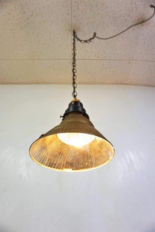 ビンテージ マーキュリーグラスシェードペンダントライト
