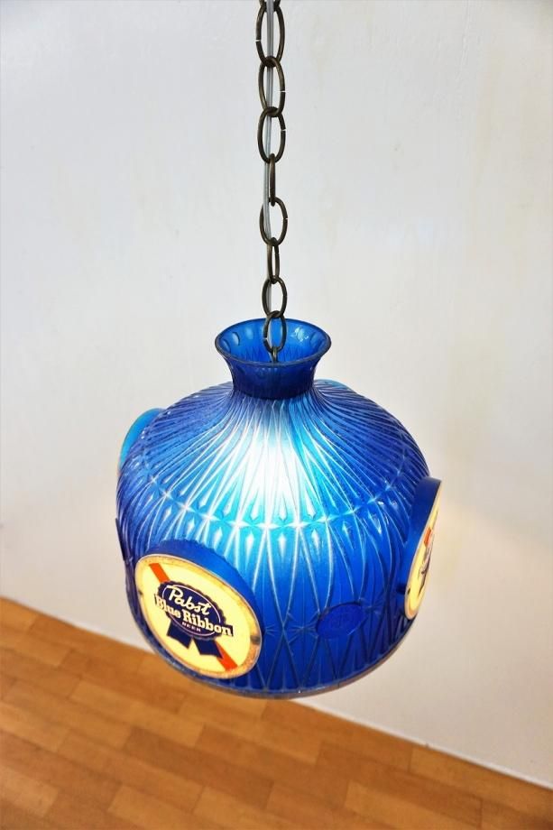 80's ヴィンテージ Pabst Blue Ribbon ペンダントランプ 80's ヴィンテージ Pabst Blue Ribbon ペンダントランプ