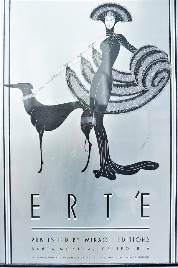 1980's ERTE ヴィンテージ 額入りポスター - アンティーク、ビンテージ