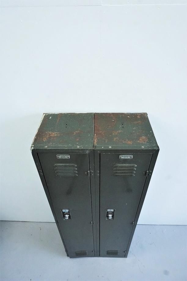 1950-60's Worley社製 ヴィンテージ スチール 2連ロッカー
