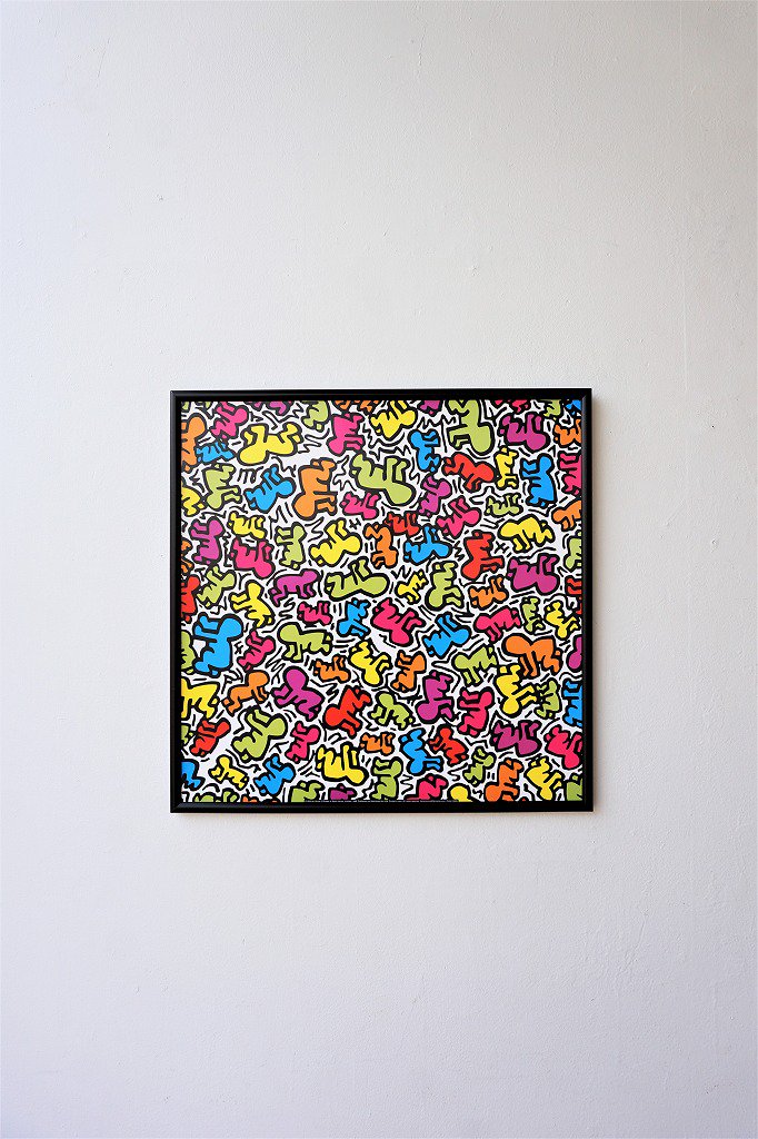 ヴィンテージ Keith Haring 額入りポスター