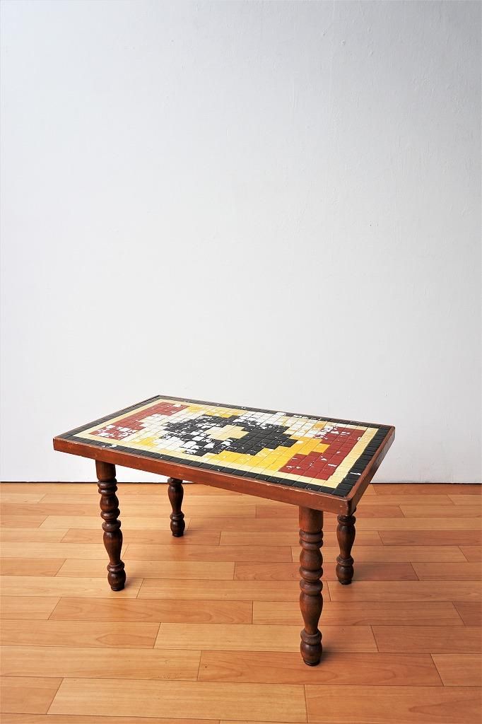 ヴィンテージ 1950's タイルテーブル 1950's ヴィンテージ タイルトップ サイドテーブル