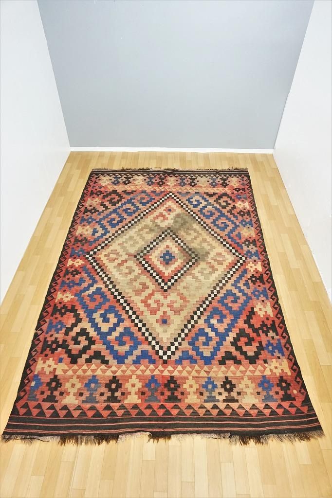 76%OFF!】 トルコ old Kilim オールドキリム ヴィンテージ ラグ