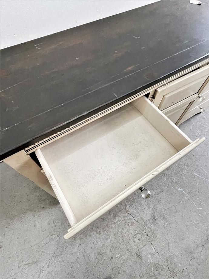 ヴィンテージ ウッド サイドボード - アンティーク、ビンテージの