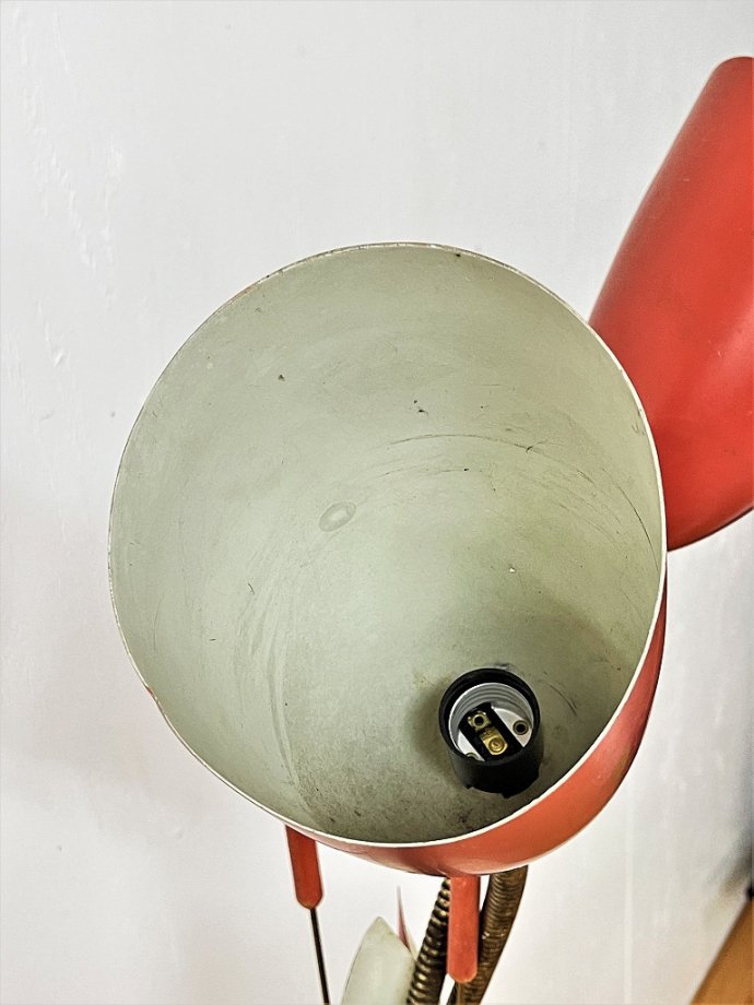 1950's ヴィンテージ ミッドセンチュリー 2灯 フロアランプ