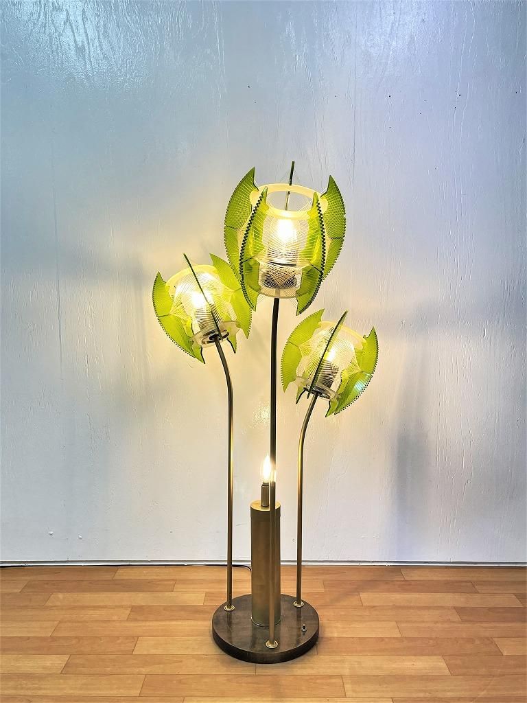 1960-70's ヴィンテージ ミッドセンチュリー 4灯 フロアランプ 1960-70's ヴィンテージ ミッドセンチュリー 4灯 フロアランプ