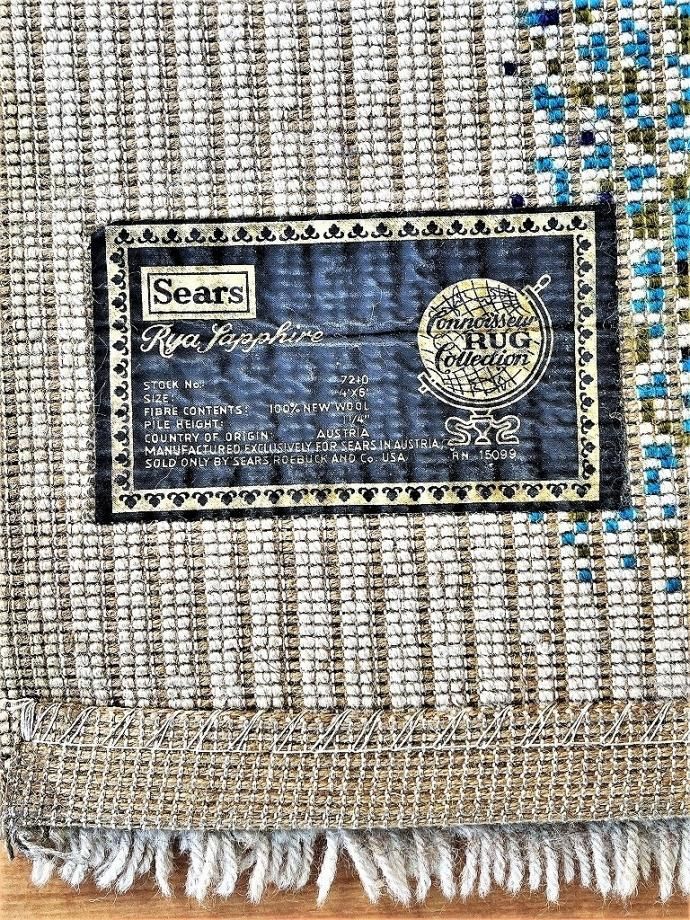 60-70's Sears Roebuck社製 シャギー ラグ - アンティーク