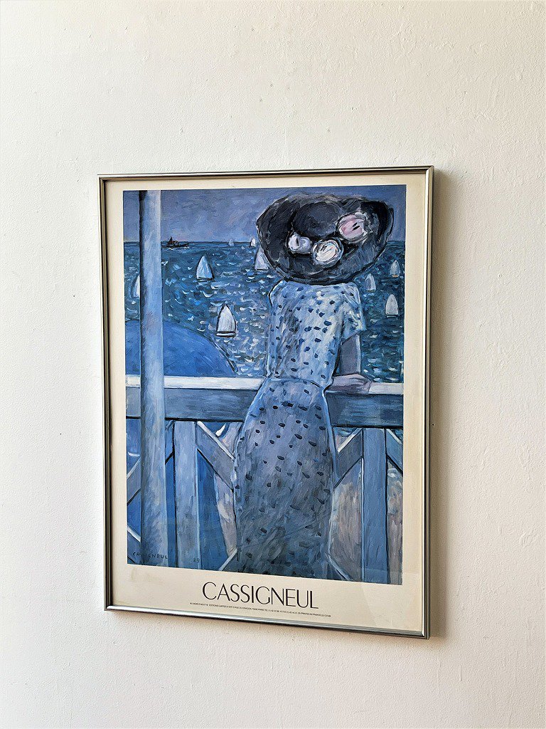1980's ”CASSIGNEUL” ヴィンテージ 額入りポスター