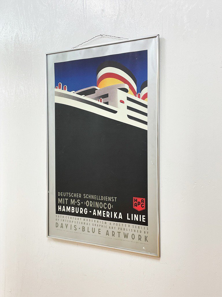 1980’s ヴィンテージ モダンアート 額入りポスター