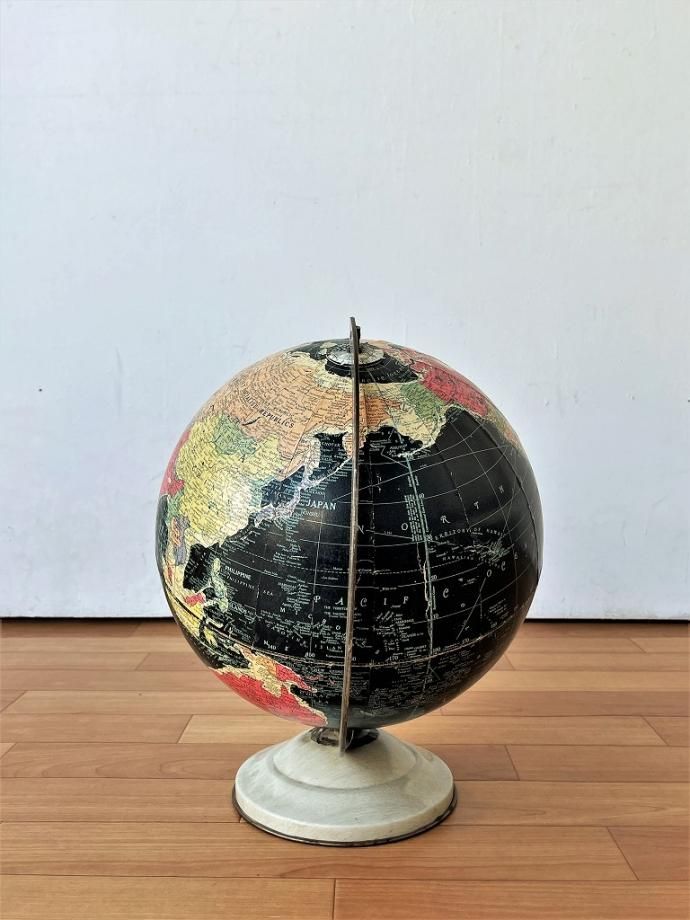 60s 70s REPLOGLE GLOBES ブラックオーシャン 地球儀 - fishkabob.com