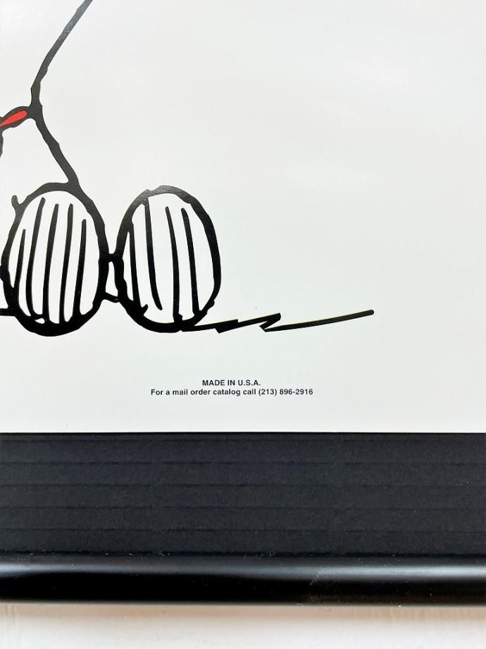 Peanuts-Snoopy 額入りポスター - アンティーク、ビンテージの