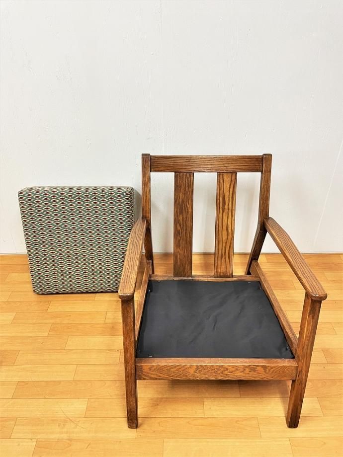 M▽アンティーク ヴィンテージ イージーチェア スリッパ―チェア