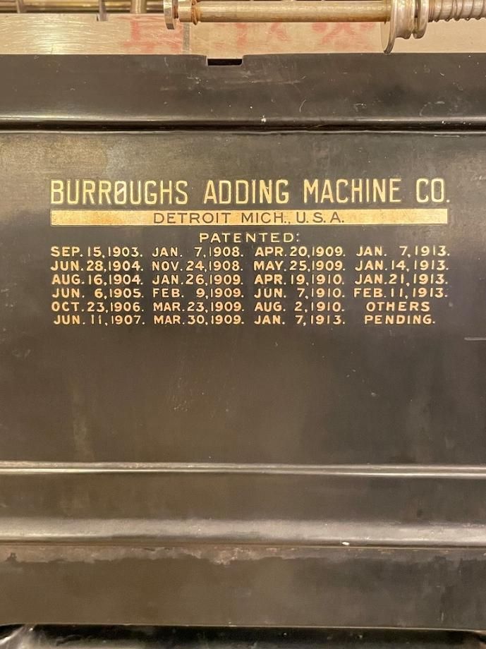 1920's Burroughs Adding Machine Company製 ヴィンテージ