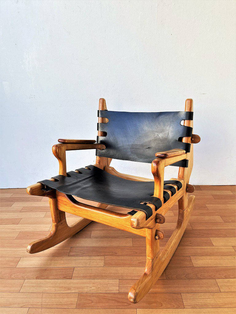 ラタンロッキングチェア 籐 椅子 昭和レトロ ヴィンテージ 古家具 - チェア