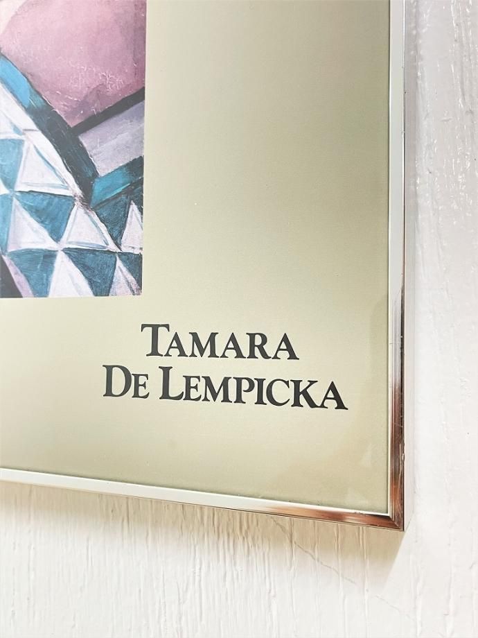 1970-80's ヴィンテージ Tamara de Lempicka 額入りポスター
