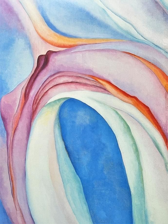 IA O'KEEFFE ポスター 1970-80's ヴィンテージ Georgia O'Keeffe 額入りポスター