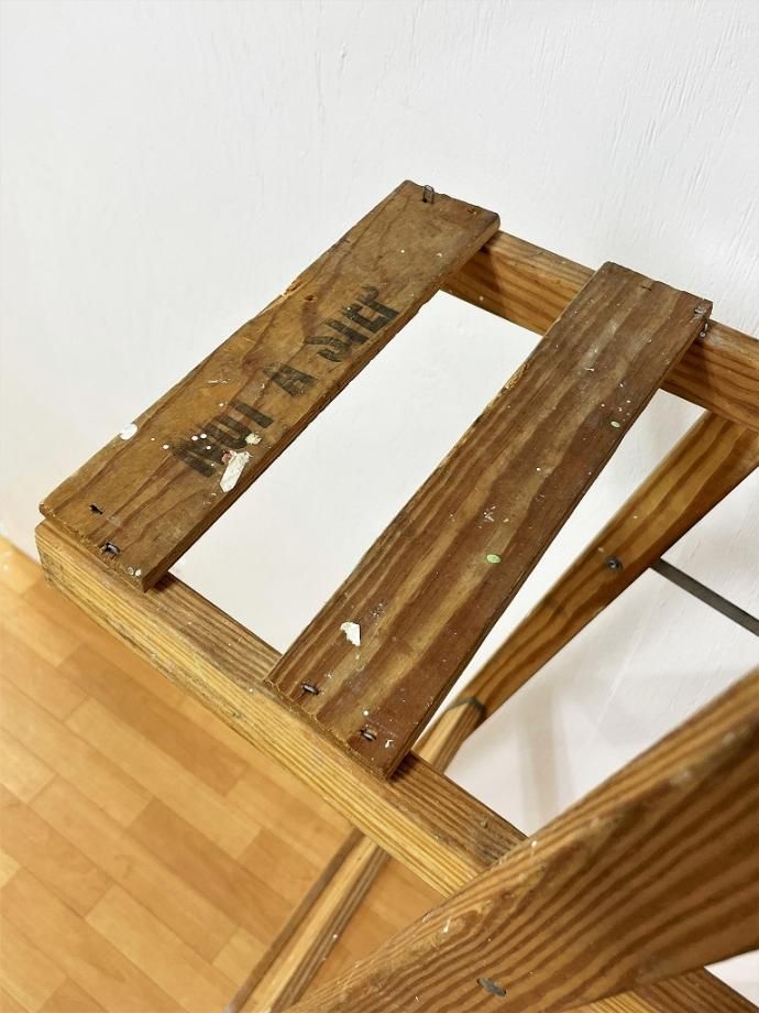 アンティーク家具　木製ラダー　輸入品　はしご ヴィンテージ Keller社製 ウッド ラダー / はしご - アンティーク