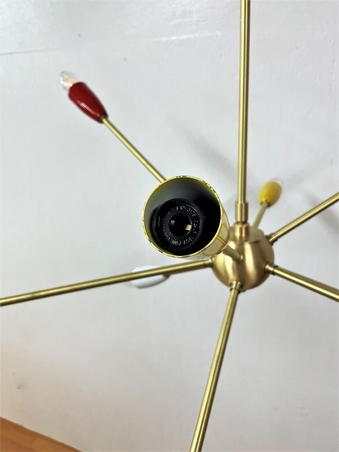 9灯 スプートニク ランプ - アンティーク、ビンテージの