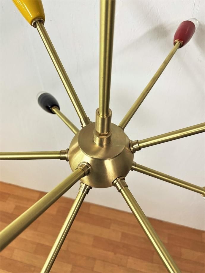 9灯 スプートニク ランプ - アンティーク、ビンテージの