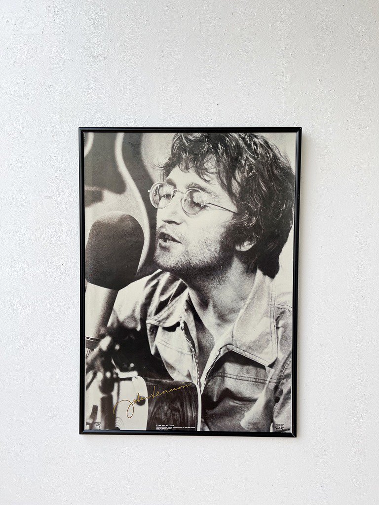 1990's ヴィンテージ John Lennon 額入りポスター