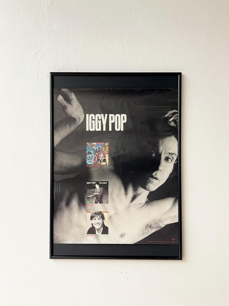 1990's ヴィンテージ Iggy Pop 額入りポスター - アンティーク