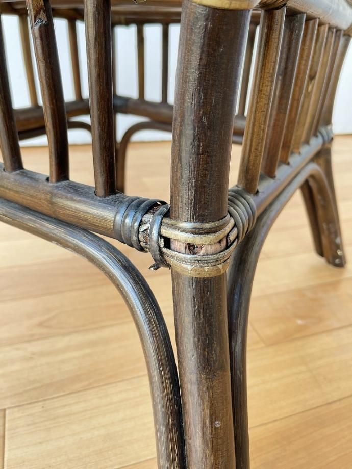 1950-60's ヴィンテージ ラタン サイドテーブル - アンティーク