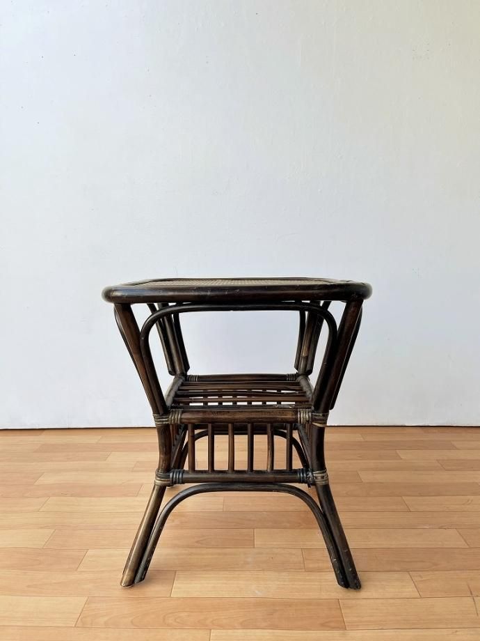 1950-60's ヴィンテージ ラタン サイドテーブル - アンティーク