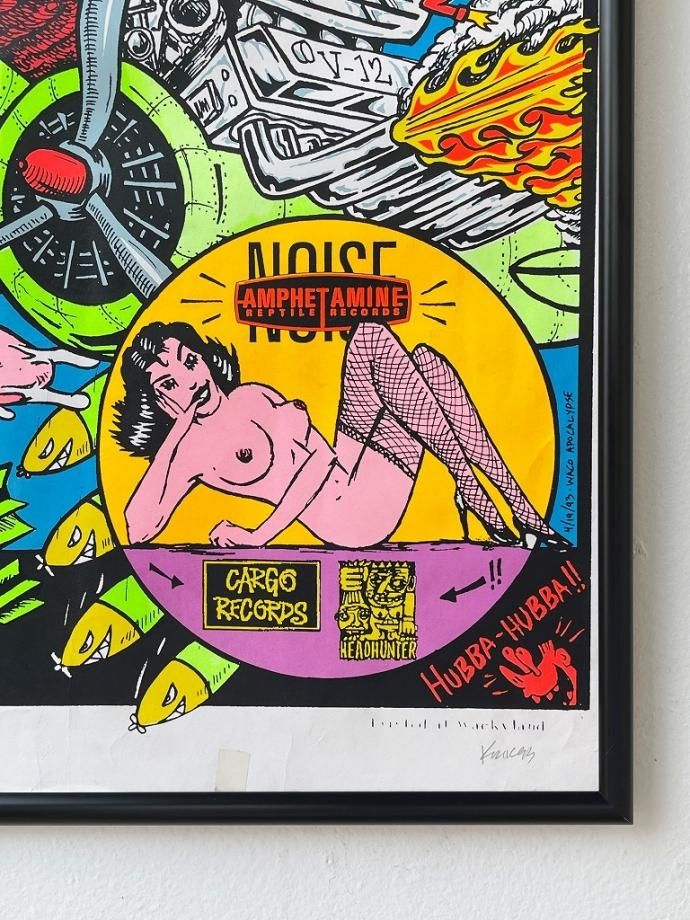 1990's Frank Kozik 額入りポスター - アンティーク、ビンテージ