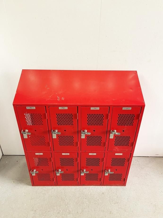 ヴィンテージロッカー ヴィンテージ メッシュ ロッカー - アンティーク、ビンテージの