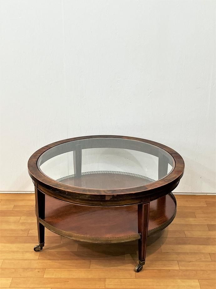 1950s アンティーク ブラックガラストップテーブル 真鍮 1950s アンティーク ブラックガラストップテーブル 真鍮