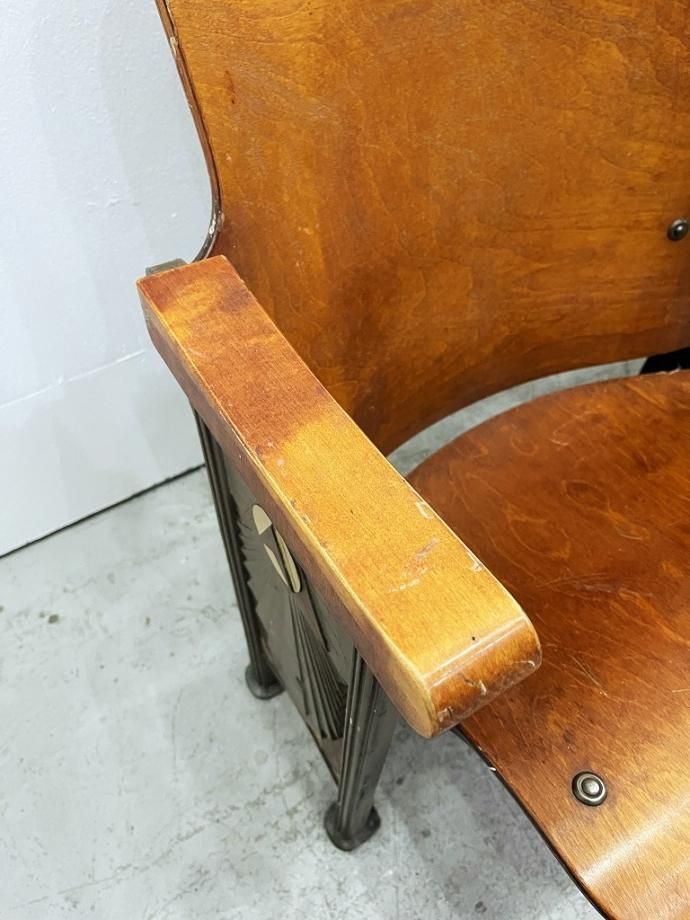 1930-40's ヴィンテージ 3シーター シアターチェア