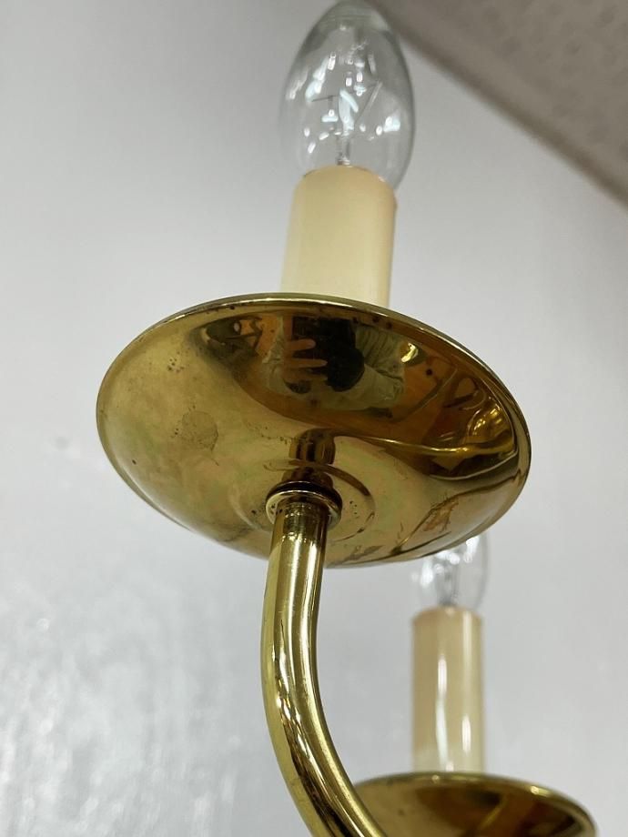 ゴールドフレーム 5灯 シャンデリア - アンティーク、ビンテージの