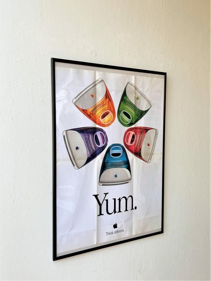 1990's ヴィンテージ iMac 額入りポスター - アンティーク