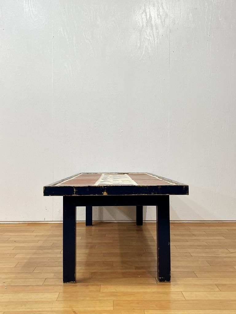 ヴィンテージ タイルトップ ローテーブル ※近畿圏内のみの販売