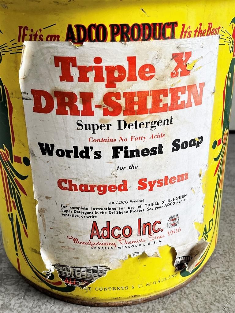ADCO 社製 ヴィンテージ オイル缶 - アンティーク、ビンテージの