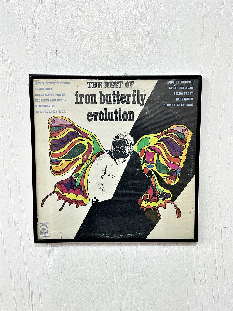 ヴィンテージ Iron Butterfly レコードジャケット ウォールデコ