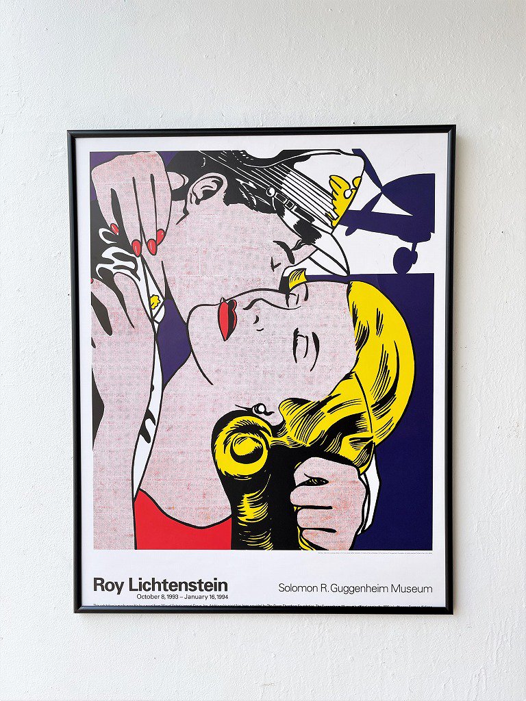 1990's ”Roy Lichtenstein” 額入りポスター - アンティーク