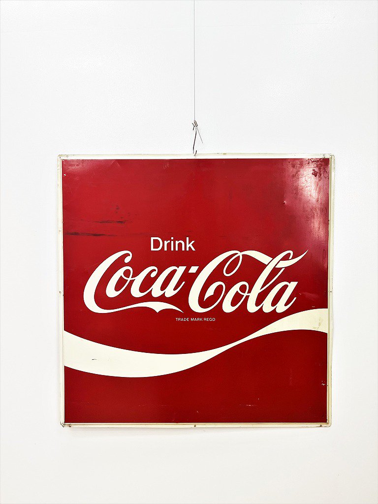 1960’s Coca Cola ヴィンテージ サイン/看板 - アンティーク、ビンテージのインテリア家具や雑貨、店舗什器の通販ならWANT  ANTIQUE LIFE STORE