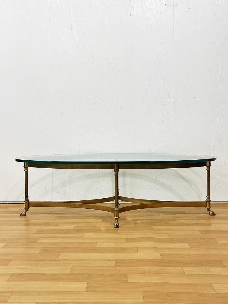 1970's ヴィンテージ ガラストップ ローテーブル ※近畿圏内のみ