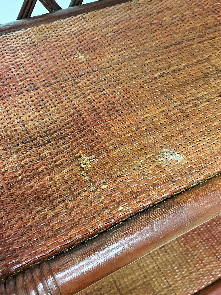 ヴィンテージ ラタン シェルフ - アンティーク、ビンテージの